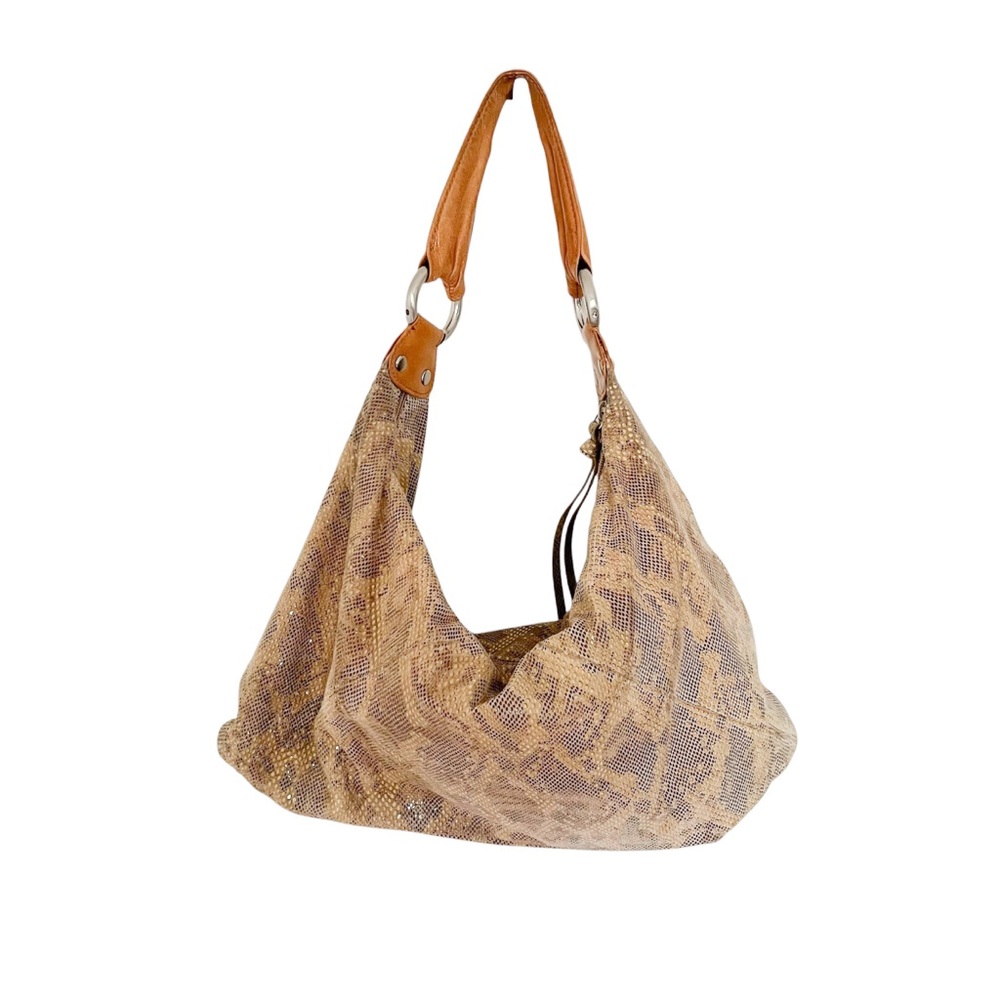 HOBO INTERNATIONAL Snakeskin Hobo Shoulder Bag